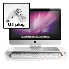 Load image into Gallery viewer, Computer Screen Stands with 4 USB Plugs Monitor Bracket/Stands Computer Support Lapdesks for Phone Charge US/EU/UK Regulation
