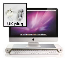 Load image into Gallery viewer, Computer Screen Stands with 4 USB Plugs Monitor Bracket/Stands Computer Support Lapdesks for Phone Charge US/EU/UK Regulation